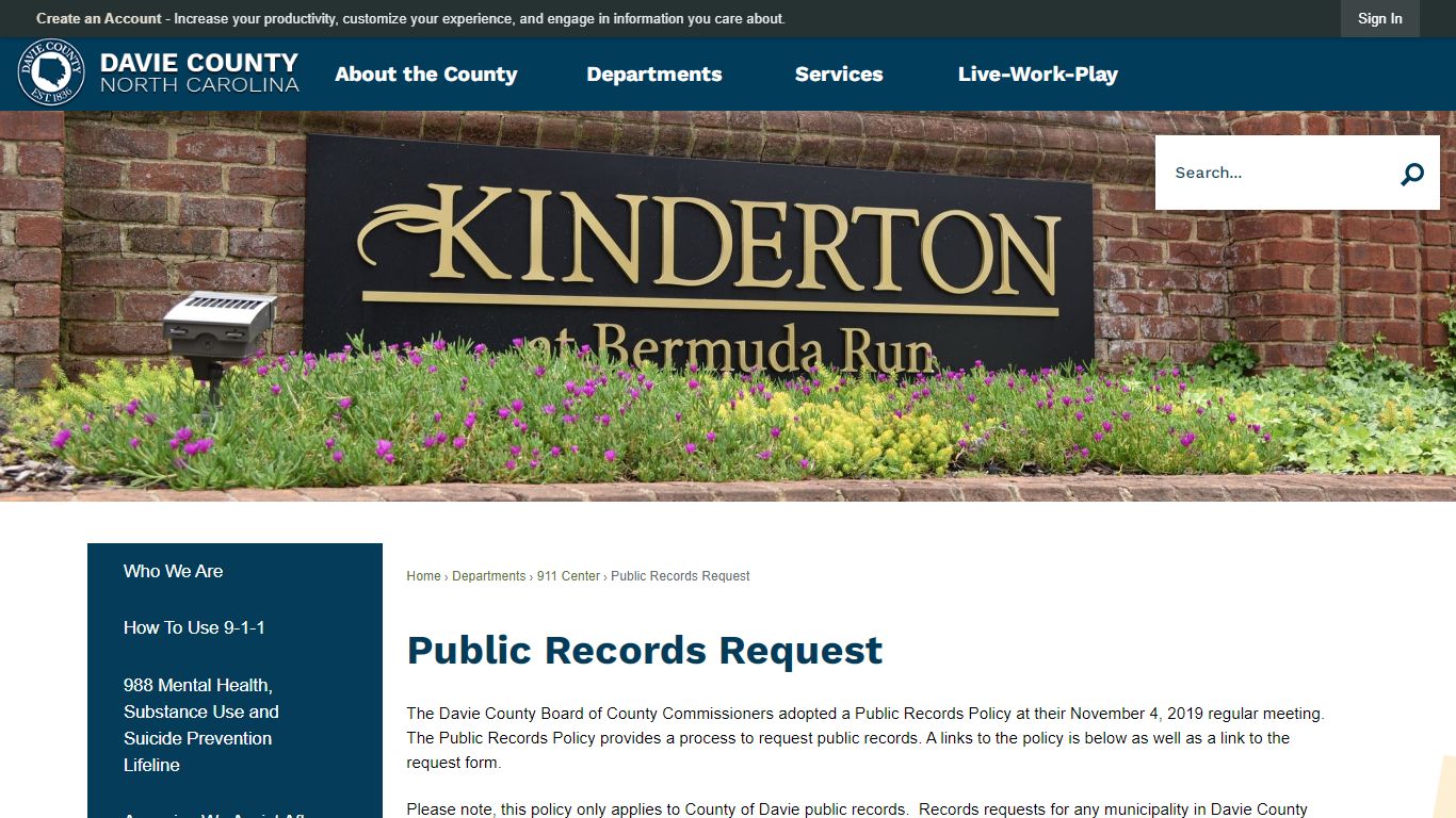 Public Records Request | Davie County, NC - Official Website